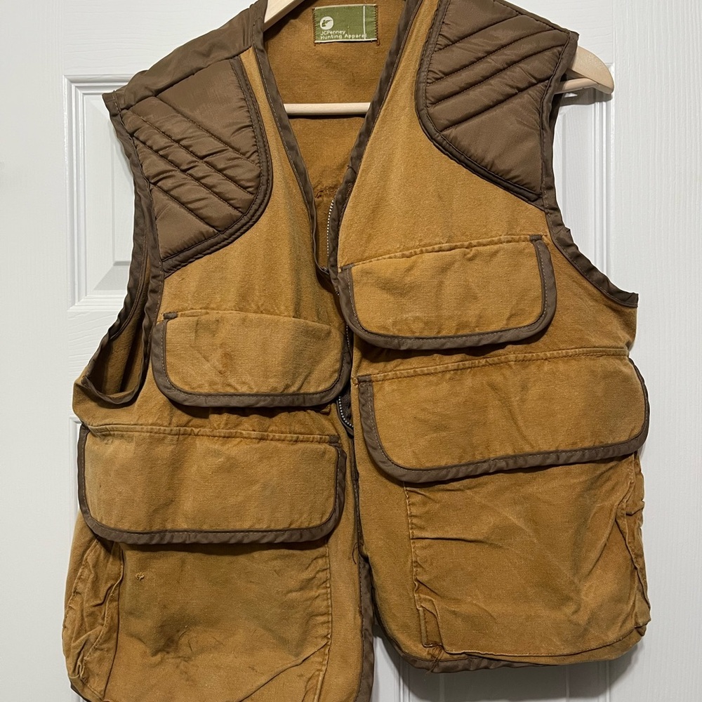 JCPenney Brown Quilted hunting Vest